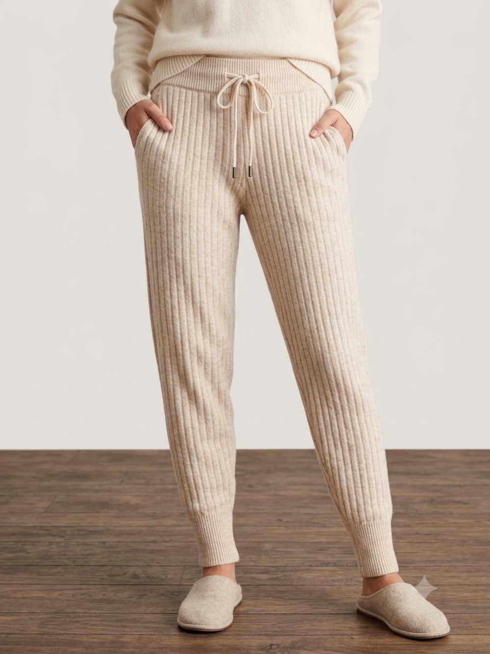 Free People Around The Clock Jogger Sweatpants S Petite Oatmeal Lounge Pants